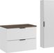 Santa Fe Bois Meuble de salle de bain 80 cm avec armoire haute