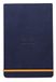 RHODIA 194390C - Hardcover Webnotepad Notitieboek Nachtblauw - A5 14,8 x 21 cm - Gelijnd - 192 Afscheurbare Pagina's - Clairefontaine Ivoor Papier 90 g/m² - Leeslint, Elastieksluiting - Imitatieleer
