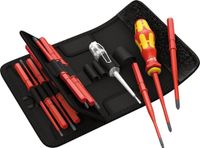 Merkloos / Sans marque Wera Kraftform Compact VDE 16 extra slim geïsoleerde schroevendraaier - Wisselmesjes - 16-delig