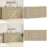 Buff Chêne Sonoma 3 pcs 60x31x84 cm bois d'ingénierie