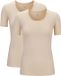 FALKE Daily Comfort Multipack Round Neck ademend katoen top van onderlaag dames beige - maat S