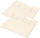 Svenska Living Vakjesbord - 12x stuks - 5-vaks - wit - bord met vakjes - fonduebord - gourmetbord - 24 cm