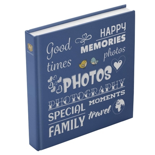 Henzo Henzo fotoalbum 100 blz. Wording 30x30 blauw