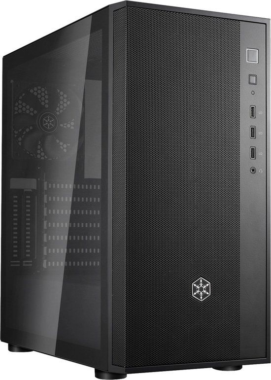 SilverStone FARA V2 Midi-Tower - Zwart