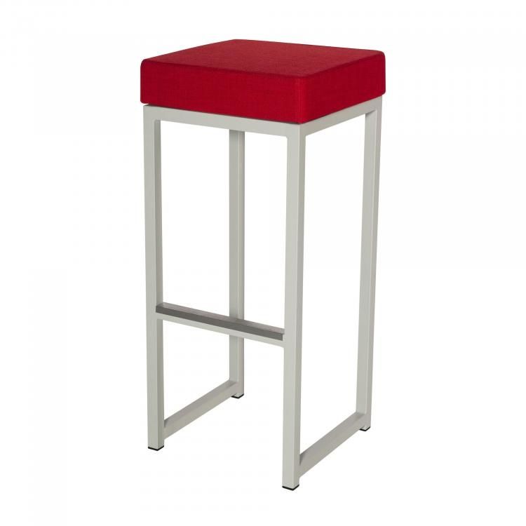 Barkruk Kubo Bar - Rood/Wit - 2 stuks
