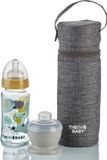THERMOBABY babyflessenhouder - geïsoleerd - grijs gemêleerd