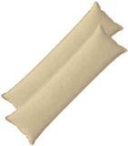 vidaXL Kussensloop 2 stuks Houten Lichtgroen Grijs 40 x 145 cm Corduroy
