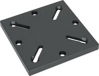 Platinum Sun & Shade - Ingraafvoet Adapter - Zwart gepolijst - Vierkant - 16 cm