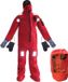 Lalizas combinaison de plongée en caoutchouc rouge S homme