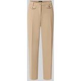 Cambio Bandplooibroek 'Krystal' beige