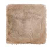 LUXOR living Coste Zitkussen van kunstbont, set van 4, 40 x 40 cm, taupe