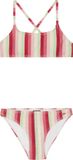 Protest Prtsheila Jr Bandeau bikini set Meisjes Gestreept Softcup Roze 176