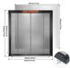 Table de laser - Banc de travail E10 - Convient aux découpeuses laser CO2 et diode - Plateforme de découpe et de gravure - Conception universelle - 44 x 44 cm