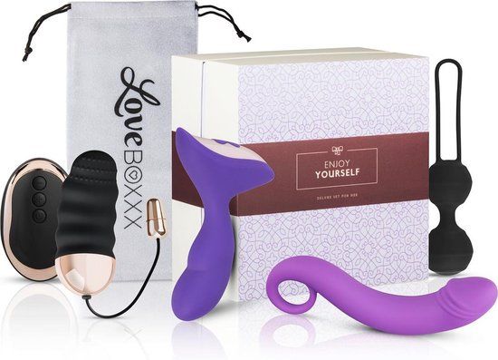Loveboxxx - Solo Box Women - Erotische Geschenkset - Zwart