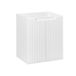 AC-Déco Astral Badkamermeubel onder de wastafel, wit, mat, 50 cm, modern design met gefreesde details