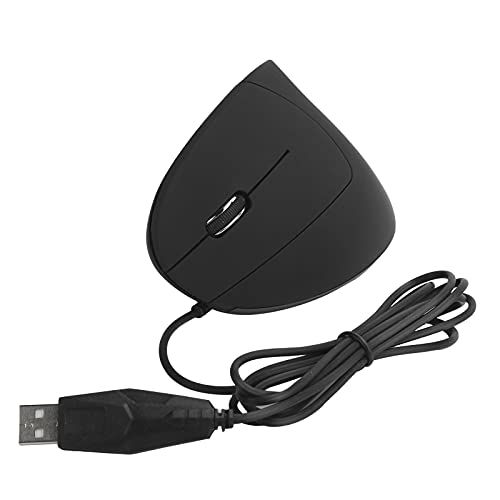 Dpofirs USB Linkshandige Verticale Bedrade Muis - Zwart