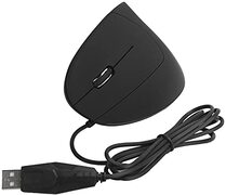 Dpofirs USB Linkshandige Verticale Bedrade Muis, 800/1200/1600 3 DPI-niveaus Optische Linkshandige Gamingmuis, Gaming Ergonomisch Ontwerp Verticale Computermuis(Zwart)