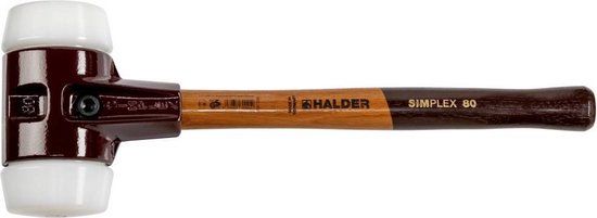 Halder SIMPLEX soft face hamer lengte 490 mm kop Ø 80 mm
