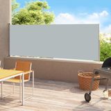 vidaXL Tuinscherm uittrekbaar 220x514 cm grijs