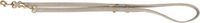 Trixie Hondenriem Pure Verstelbaar Leer Lichtgrijs M-L 200x2 cm
