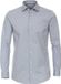 VENTI body fit overhemd - jersey - blauw - Strijkvriendelijk - Boordmaat: 40
