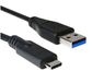C-TECH USB 2.0 kabel, type A naar USB-C (A/C) – Zwart – 2 meter