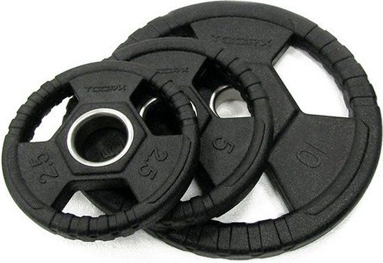 Rubber Olympische Halterschijf 50mm - 10 kg - Zwart - Per stuk
