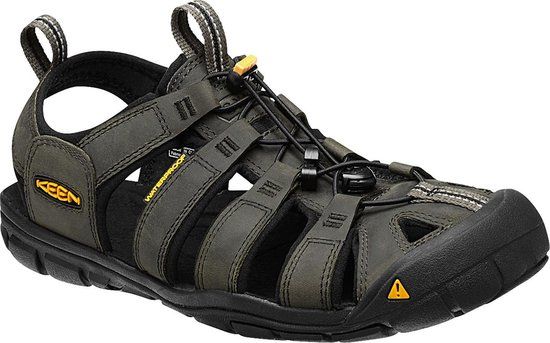 KEEN Clearwater CNX Leather Sandalen grijs Maat 47