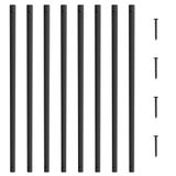 VEVOR Balusterschachten Set – Gepoedercoate Aluminium, 51 Stuks, 29,5 Inch, Mat Zwart