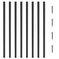 VEVOR Balusterschachten Set – Gepoedercoate Aluminium, 51 Stuks, 82 cm, Mat Zwart