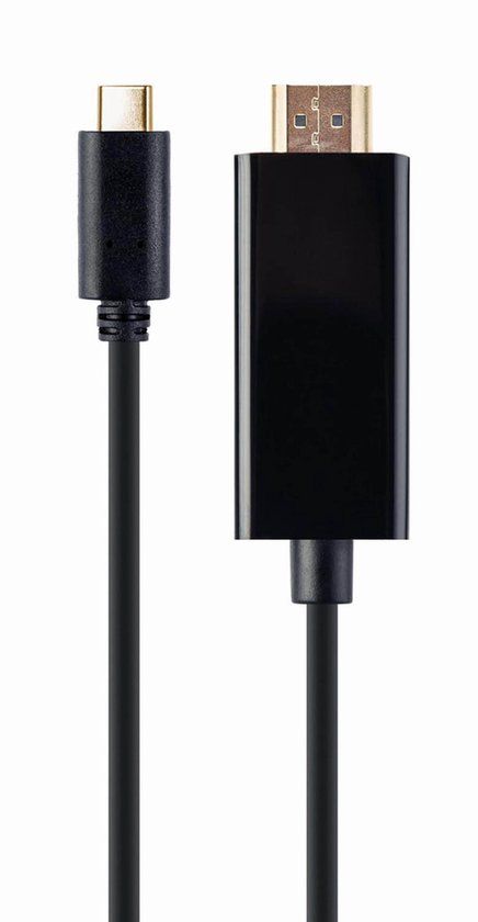 Gembird USB-C naar HDMI Adapter - 4K 30Hz - 2 Meter Kabel - Zwart