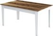 Table à manger MILAN, rectangulaire, 145 x 75 x 88 cm, noyer et blanc