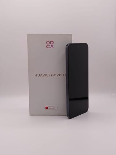HUAWEI nova 13 Smartphone, 12 GB+256GB, 6,7" OLED scherm met vlakke randen, 60 MP Front Ultra-Wide Portrait Camera, AI Best Expression, 100 W HUAWEI SuperCharge Turbo, 5000 mAh-batterij, Zwart