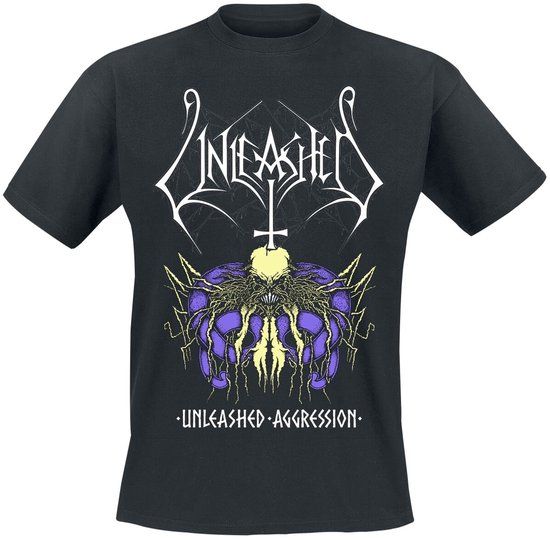 Unleashed Napalm Records Unleashed Aggression Heren T-shirt - Zwart - XL
