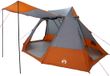 vidaXL Camping Tent 10-persoons Waterdicht Grijs en Oranje taft