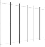 vidaXL Kamerscherm met 6 panelen 300x200 cm stof wit
