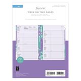 Filofax A5 Floral Vulling Week Op 2 Pagina's Met Kolommen 5 Talig 2024