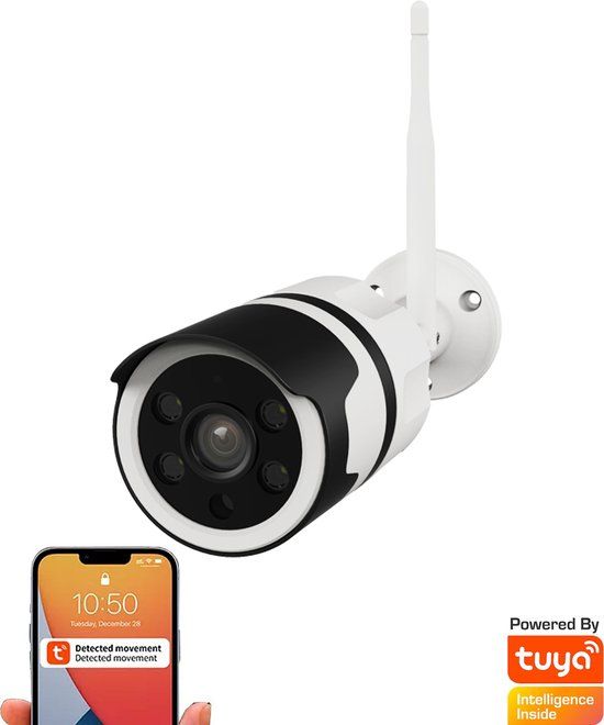 Denver IOC233 - WiFi Full HD 1080P Outdoor Security Camera with Night Vision - White