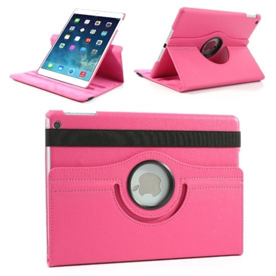 GSMWise Apple iPad Mini / 2 / 3 Swivel Case 360 graden Draaibare Beschermhoes Tablethoes Cover Hoes met Multi-stand - Kleur Hot pink