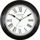 Towcester Clock Works Co. Acctim 26703 Redbourn Wandklok, Zwart