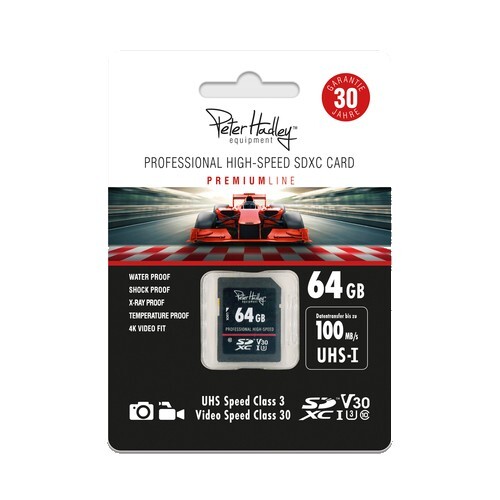 Peter Hadley Peter Hadley Prof. High-Speed 64GB UHS-I SDXC Cl10, U3, V30 (100/95 MB/s)