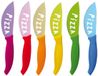 Excelsa Set van 6 Pizzamessen – Multicolor – Kunststof Handvat – Duurzaam en Handig