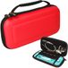 TECHGEAR Nintendo Switch Lite hoes, harde beschermende draagtas voor reizen en opbergen Case Cover Ontworpen voor Nintendo Switch Lite, 8 slots voor gamekaarten + accessoires Hoesje [ROOD]