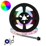 VidaXL Led-strip 2 st zwart en transparant koper en kunststof
