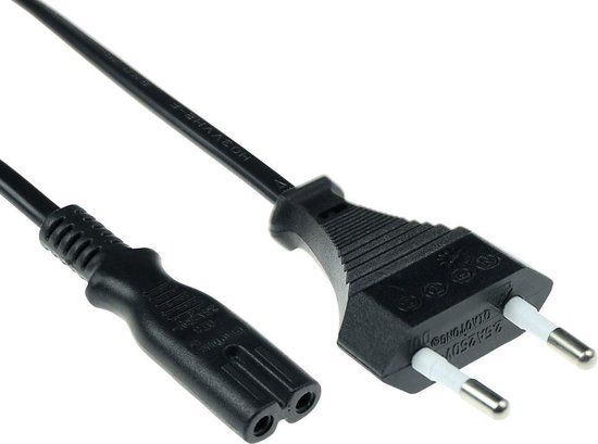 ACT Netsnoer Euro male - C7 female zwart 3 m AK5242