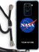 Case Company® Xiaomi Redmi Note 9 Hoesje met Koord - NASA - Zwart - Back Cover