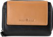 Greenburry Nappa Portemonnee RFID-bescherming Leer 14 cm - Dames - Horizontaal - black-tan