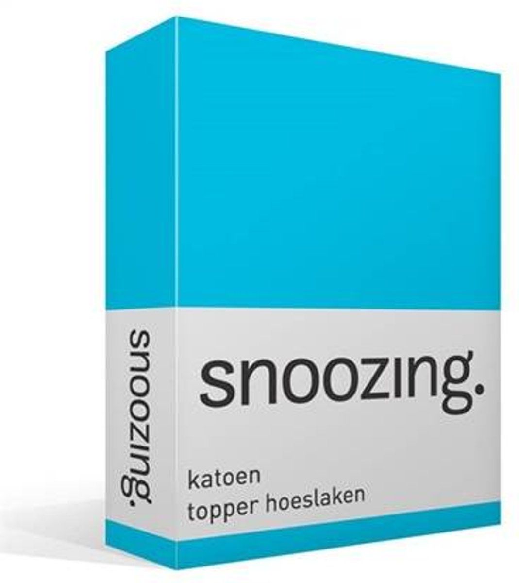 Snoozing Katoen Topper Hoeslaken - 1-persoons (100x220 cm) - Blauw