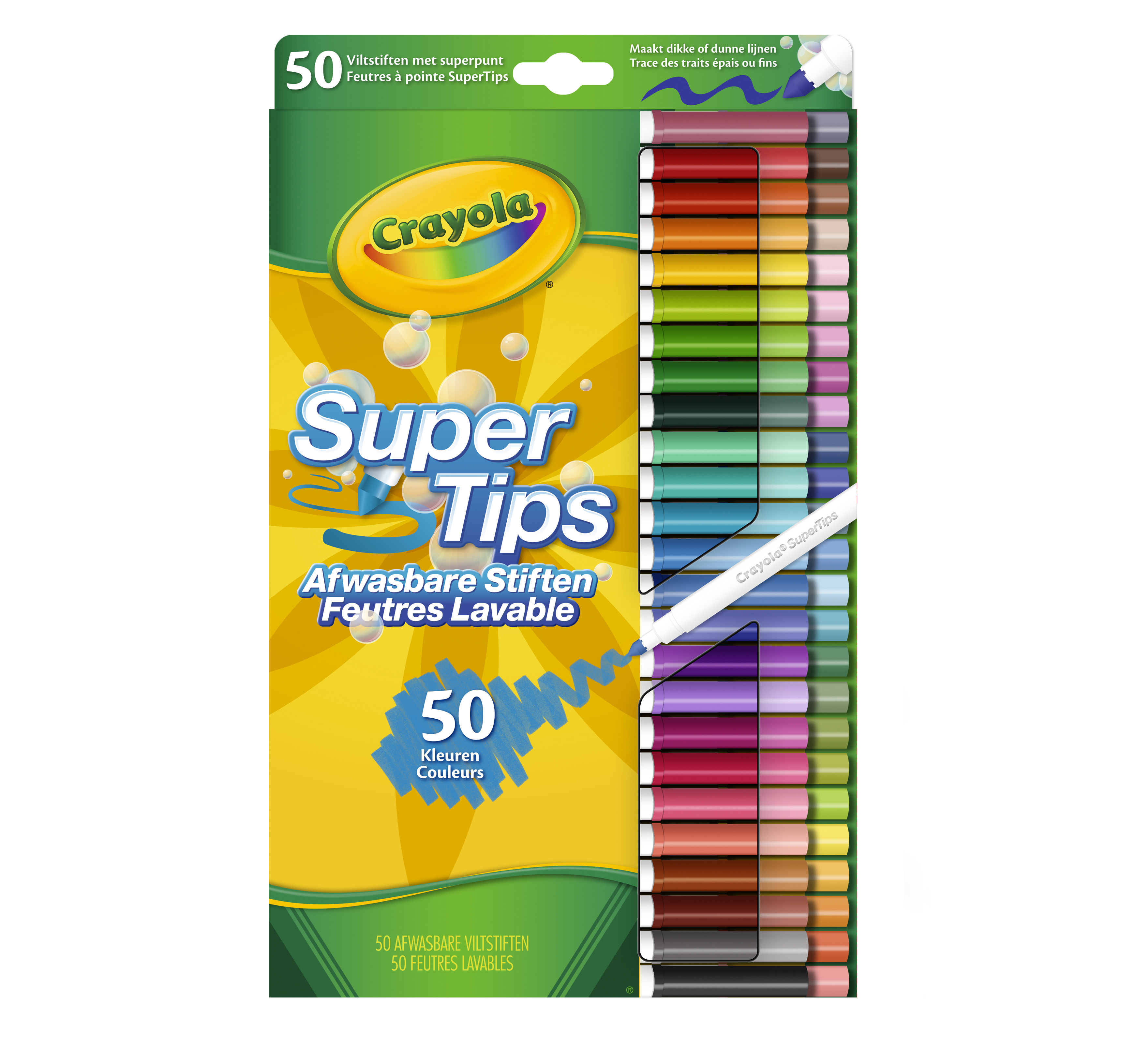 crayola 50 Viltstiften met superpunt