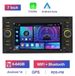 Ford Autoradio pour Ford Focus/Transit/Fiesta - Lecteur multimédia 2-DIN - Écran tactile 17,8 cm - 4 Go de RAM / 64 Go de stockage - Android 13 - CarPlay - Commande au volant